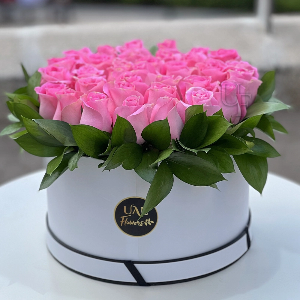 Box of Pink Roses 